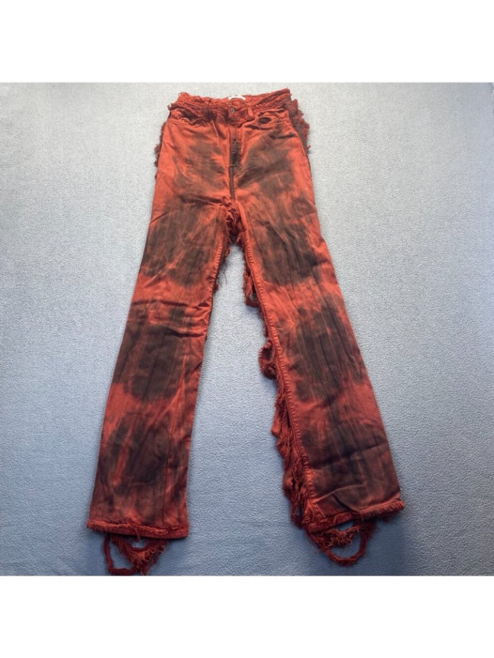Aphrodite Jeans Womens Size 13(31)Destroyed Skinny Dark orangeWash Stretch Denim - Picture 2 of 9